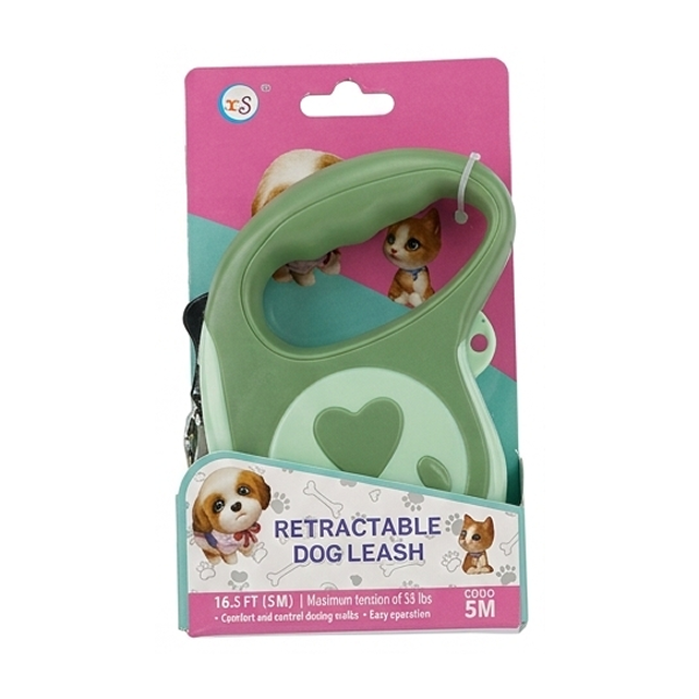 mint heart glide retractable leash