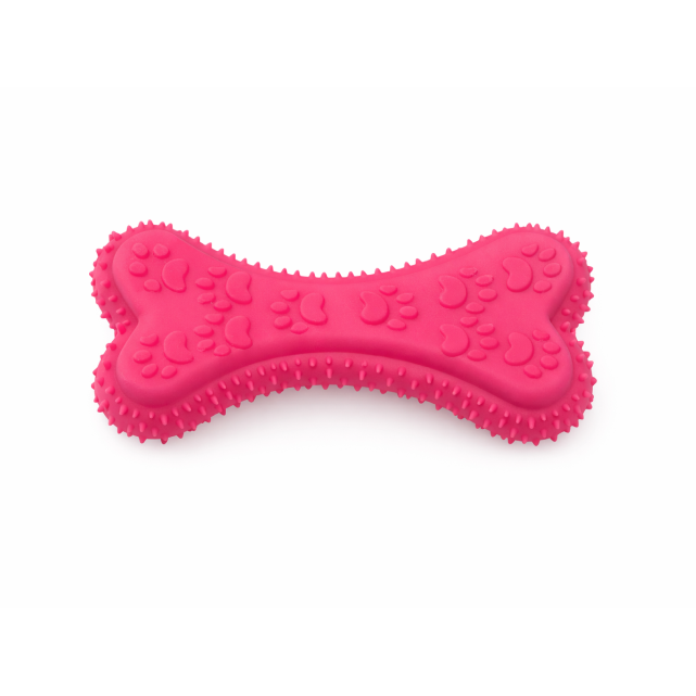pink paws chew bone
